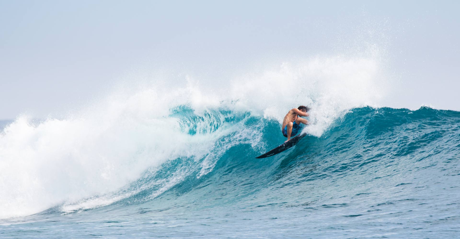 Jackson Coffey on Vodi Lefthand Reefbreak in November 2016 Jackson Coffey Surfing in front of Niyama Surf Resort